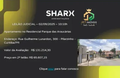 Venda leilão  - sharx - jr7 - apartamento pilarzinho -  preço em 2º leilão: r$ 65.607,15