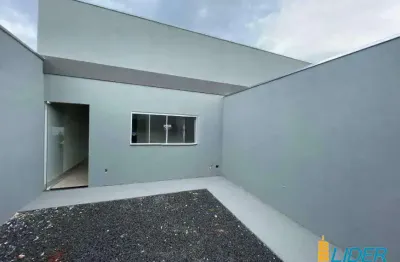 Casa à venda, 2 quartos, 1 suíte, 1 vaga, novo mundo - uberlândia/mg
