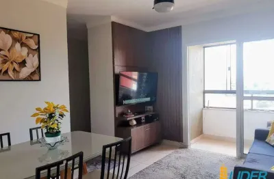 Apartamento à venda, 2 quartos, 1 suíte, 2 vagas, pampulha - uberlândia/mg