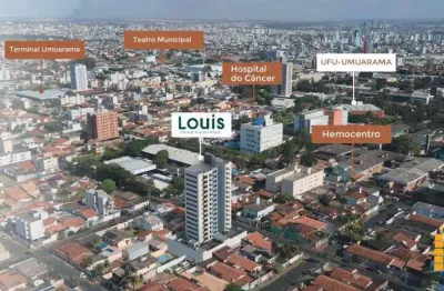 Excelentes studios com 36,00 e 37,00m2 à venda em condomínio vertical com área de lazer no bairro umuarama próximo a ufu