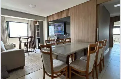 Excelente apartamento com 83,10m2 de área privativa, montado de armários e climatizado à venda em condomínio com área de lazer no bairro cazeca