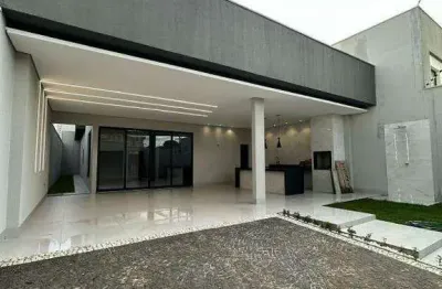 Bela casa nova, térrea com 154m2 de construção em terreno de 260m2, toda em acabamento premium à venda no bairro jardim brasília