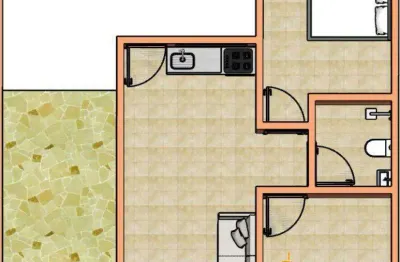 Casa à venda, 2 quartos, 1 vaga, JARDIM CANAA - Uberlândia/MG