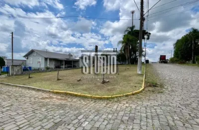 Terreno de esquina a venda no bairro triângulo em carlos barbosa rs