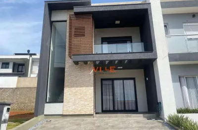 Sobrado de alto padrão, 100% mobiliado no condomínio residencial primavera em gravataí