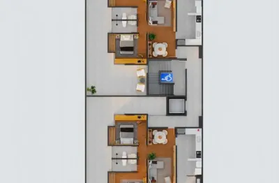 Apartamento garden 02 quartos com suíte no manoel honório