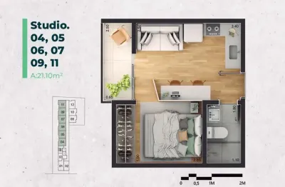 Kitnet / Stúdio à venda na Rua Padre Café, São Mateus, Juiz de Fora