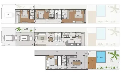 Casa em condomínio fechado com 4 quartos à venda na Rua Coronel Antônio Teixeira de Carvalho, Novo Horizonte, Juiz de Fora