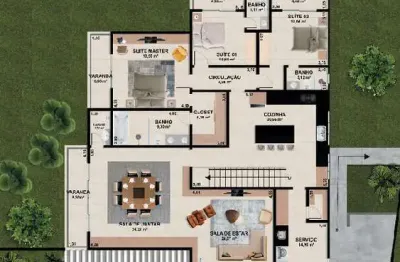 Casa em condomínio fechado com 3 quartos à venda na Rua Mário Crispim, Bosque do Imperador, Juiz de Fora