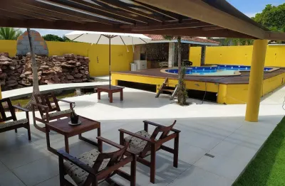 Itacimirim: casa nascente 5/4 em condomínio fechado, lazer completo com piscina e quiosque