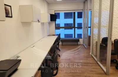 Ed. nwt - sala comercial para locação mobiliada em alphaville