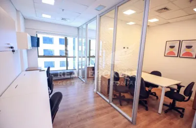 Ed. NWT - Sala comercial para locação mobiliada em Alphaville