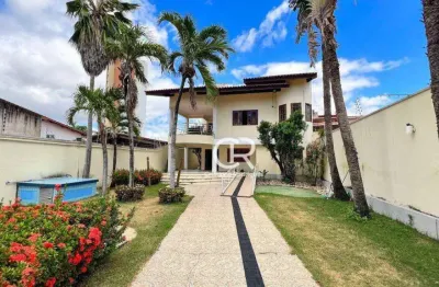 Casa com 5 suítes, fundo correspondente, piscina, deck, ótima localização à venda - engenheiro luciano cavalcante - fortaleza/ce