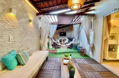 Casa duplex com móveis projetados em condomínio fechado,  com 3  suítes e varanda gourmet à venda - sapiranga - fortaleza/ce