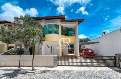 Casa com 4 suítes mais escritório, com deck privativo, à venda - sapiranga - fortaleza/ce
