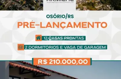 Casa com 2 quartos à venda na da lagoa, 66, porto lacustre, osório, 50 m2 por r$ 210.000