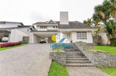 Casa em condominio no pineville em pinhais, 400 m², piscina, 4 vagas e quintal.