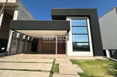Excelente casa térrea em condomínio, à venda, parque taua condomínio araçari, londrina, pr, 3 quart