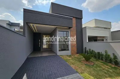 Casa terrea com 03 dormitorios sendo 01 suite, conceito aberto e area gourmet no condominio morada