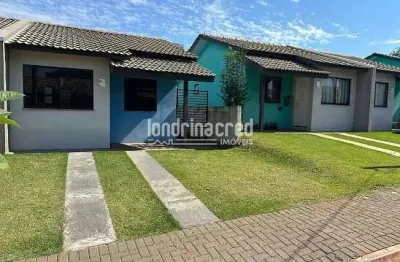 Casa no condomínio viva londrina - zona norte, 2 quartos, sala, cozinha, banheiro, lavanderia e esp