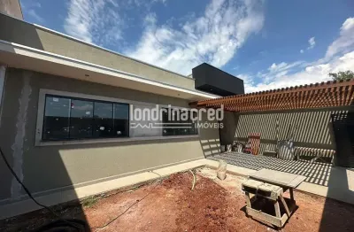 Casa nova e moderna à venda na região sul de londrina – 3 quartos, 1 suíte, 2 vagas de garagem, des