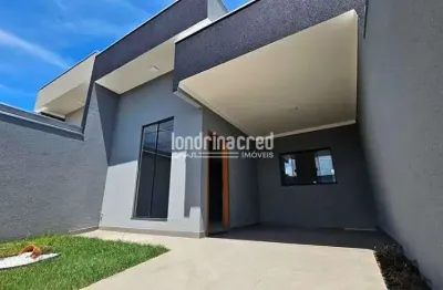 Casa no jardim cidade verde em cambé, com 125m² de terreno, 80,25m² construídos, 3 dormitórios, suí