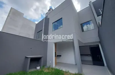 Casa geminada com 3 dormitórios (1 suíte), 120m² de construção, 133m² de terreno, área gourmet com