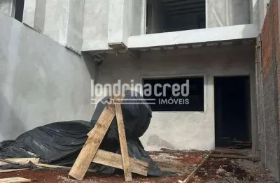 Sobrado na zona leste de londrina com 3 dormitórios (1 suíte), 2 banheiros, 1 vaga, 135m² de constr