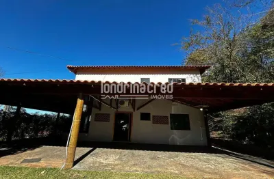Excelente chácara na zona leste de londrina com 15.200m², casa ampla de 5 quartos (1 suíte), 2 banh