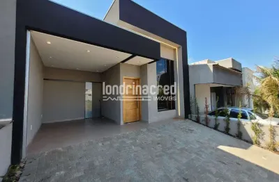 Casa nova no condomínio heimtal park em londrina – 3 dormitórios, suíte master, área gourmet e acab