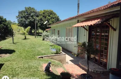 Chácara à venda em siqueira campos com 11.000 m², casa mista de 180 m², piscina, represa com peixes