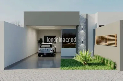 Casa moderna no jardim terra vermelha – 3 dormitórios (1 suíte), pé-direito alto, gesso, led, churr