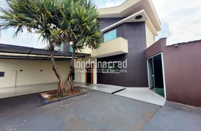 Sobrado moderno na zona leste de londrina – 3 dormitórios (1 suíte c/ sacada), área gourmet com chu