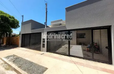 Casa geminada na zona leste de londrina com 3 dormitórios (1 suíte), sala ampla, cozinha, 2 banheir