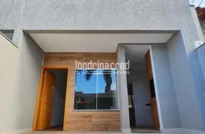 Casa moderna no jardim chamonix com suíte, pé direito alto e área gourmet com churrasqueira