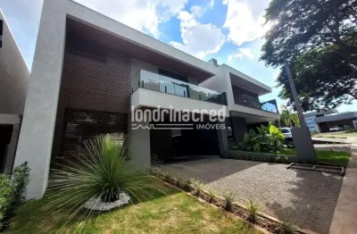 Casa de alto padrão no condomínio bella vitta com 4 suítes, piscina, área gourmet e 236m² de constr