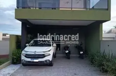 Casa à Venda no Condomínio Morada das Flores em Cambé com 3 Dormitórios, Suíte, Meio Terreno Extra