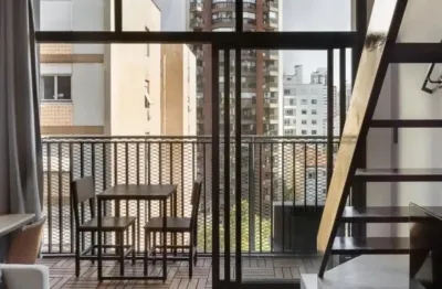 Luxo e Conforto Studio mobiliado de 33m² no Bauhaus Pinheiros