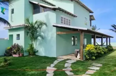 Casa pé na areia: 3 quartos, piscina e área gourmet