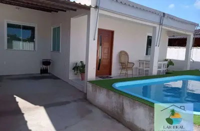 Oportunidade casa c/ piscina em balneário das conchas-são pedro da aldeia