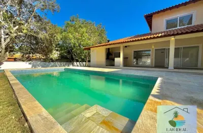 Casa nova c/ 4 suítes, piscina – à 200m da praia da marina-búzios