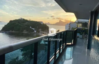 Apartamento com 4 dormitórios à venda, 321 m² por r$ 2.990.000,00 - boa viagem - niterói/rj