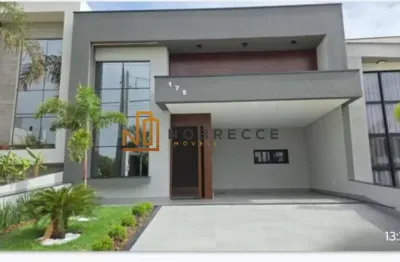 Casa à venda no condomínio gran reserve, em indaiatuba/sp.  o imóvel possui três suítes, sendo a suíte master com closet integrado e móveis planejados