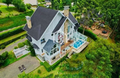 Casa em condomínio fechado com 4 quartos à venda no recanto do fojo, campos do jordão  por r$ 4.800.000
