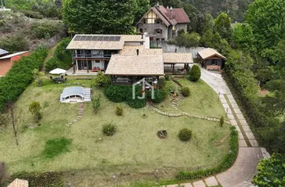 Casa em condomínio fechado com 5 quartos à venda no capivari, campos do jordão  por r$ 2.150.000