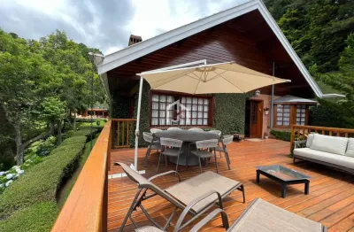 Casa em condomínio fechado com 5 quartos à venda no jardim véu da noiva, campos do jordão  por r$ 7.600.000