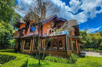 Casa em condomínio fechado com 4 quartos à venda no alto da boa vista, campos do jordão  por r$ 1.750.000