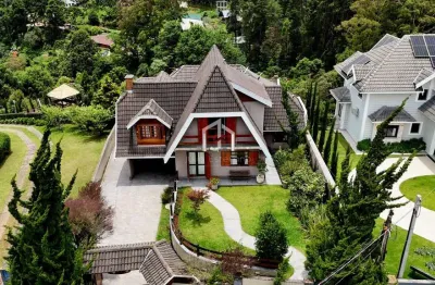 Casa em condomínio fechado com 5 quartos à venda no colinas capivari, campos do jordão  por r$ 4.500.000