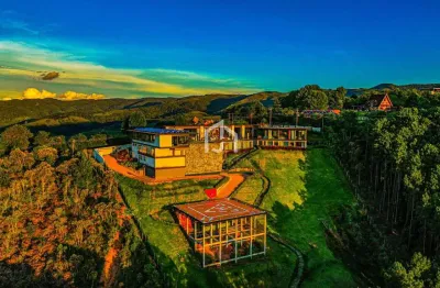 Casa em condomínio fechado com 11 quartos à venda no descansopolis, campos do jordão  por r$ 54.000.000