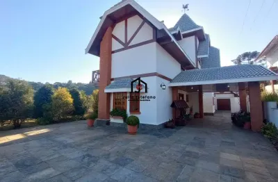 Casa em condomínio fechado com 6 quartos à venda na vila médica, campos do jordão  por r$ 4.900.000